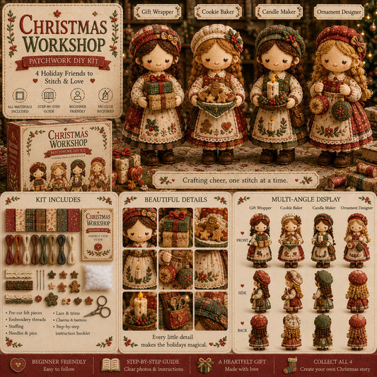 🎁Last Day:49% OFF🧵 Tiny Worlds Collection – Patchwork DIY Kit Series